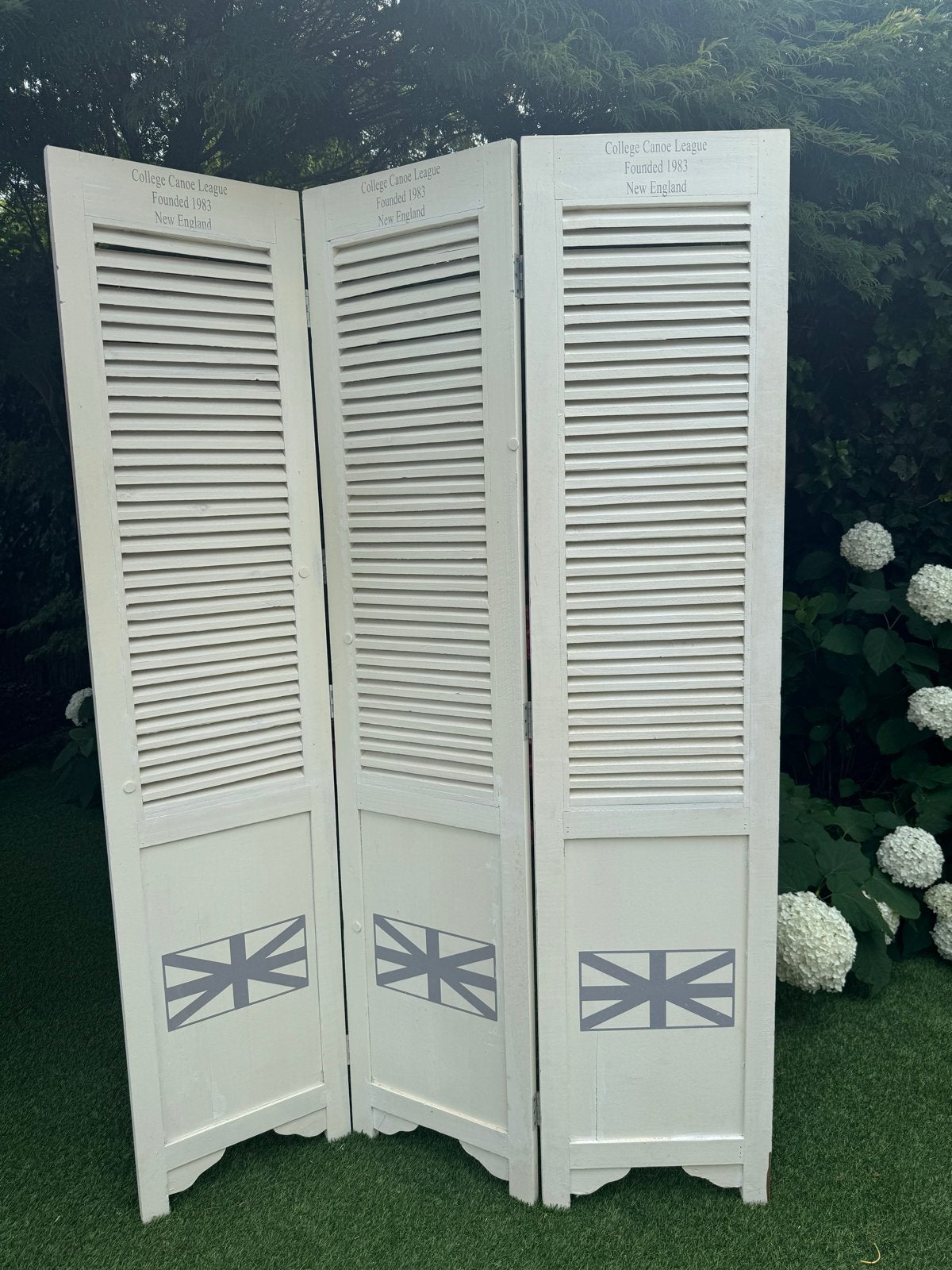 Houten kamerscherm 3 panelen, Ophalen, Gebruikt