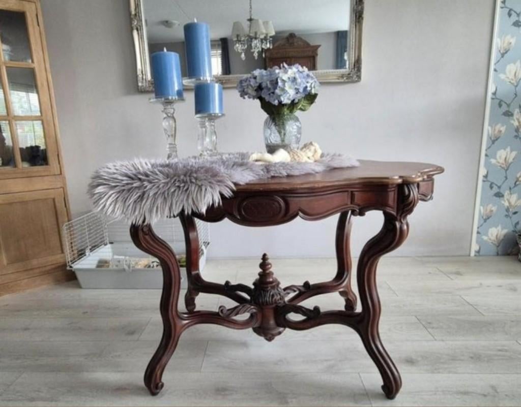 Mooie Biedermeier Spinnekop eettafel, Huis en Inrichting, Tafels | Eettafels, Ophalen, Overige materialen, 100 tot 150 cm, Landelijk - Klassiek