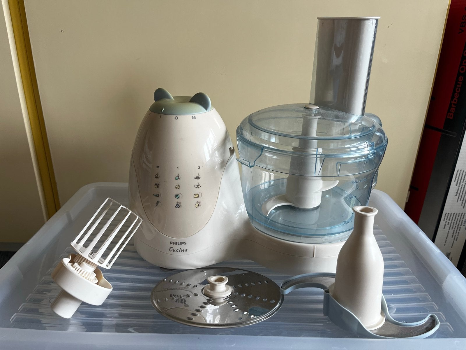Philips Cucina keukenmachine, 3 snelheden of meer, Ophalen of Verzenden, Zo goed als nieuw, 2 tot 3 liter