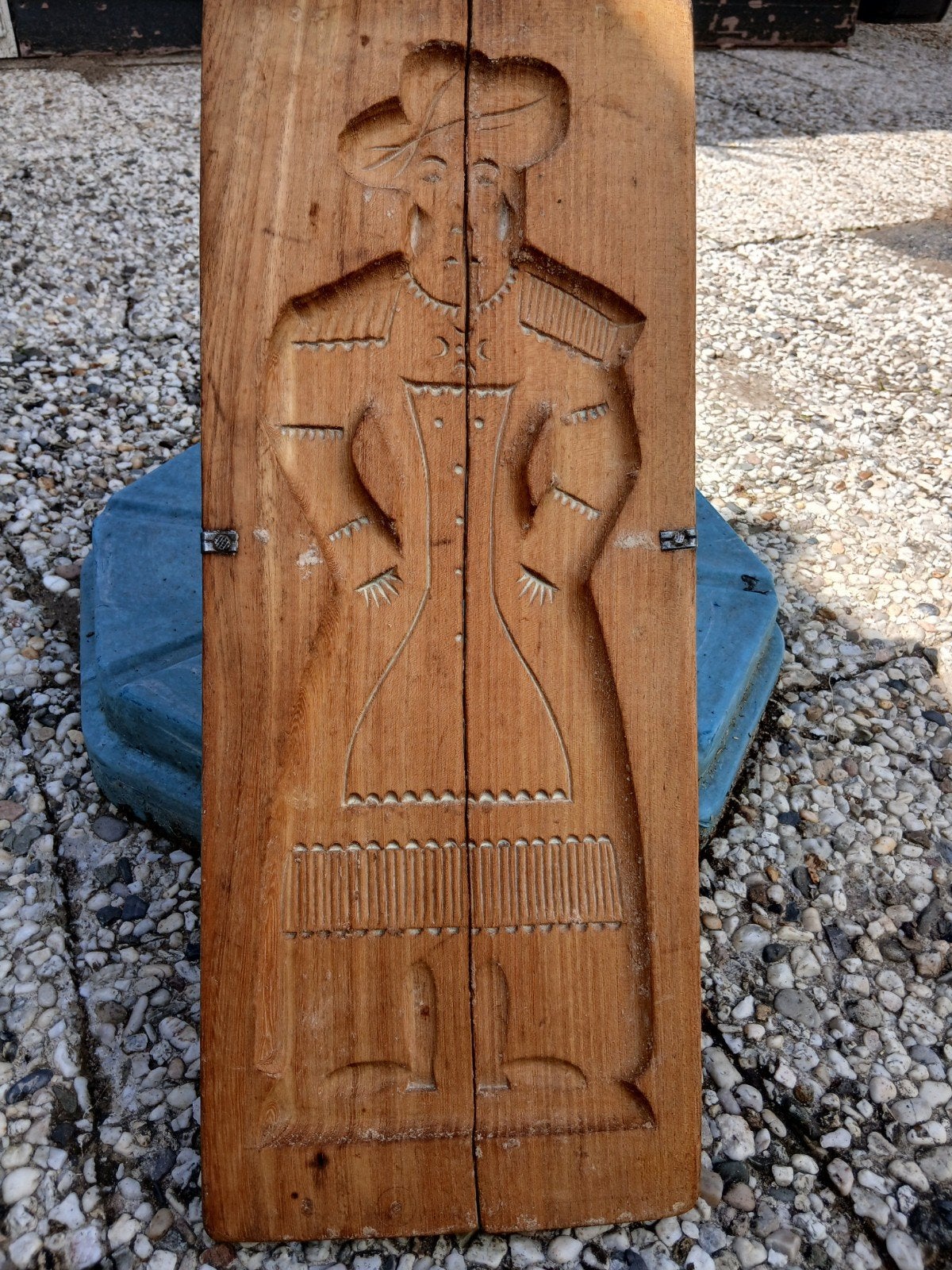 Oude beukenhouten speculaasplank - 50x20 cm, Ophalen of Verzenden