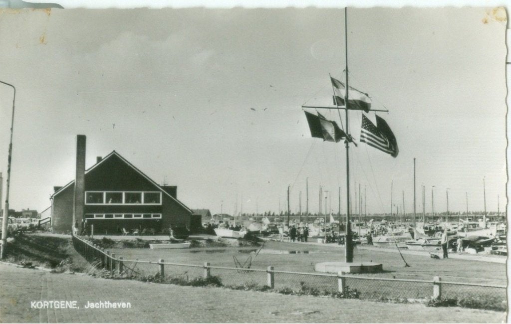 Kortgene; Jachthaven - gelopen., Verzamelen, Verzenden, 1960 tot 1980, Gelopen, Zeeland