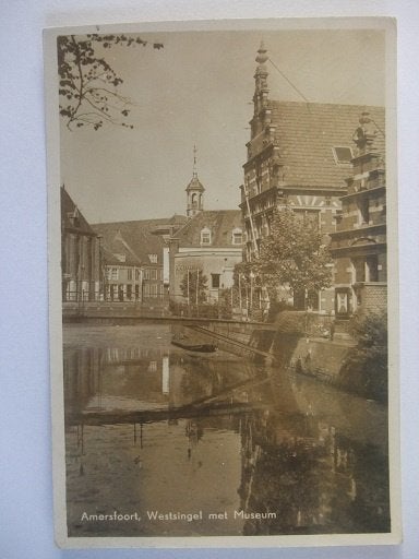 P287 Amersfoort - Westsingel met Museum - 1952, Verzamelen, Verzenden, 1940 tot 1960, Gelopen, Utrecht