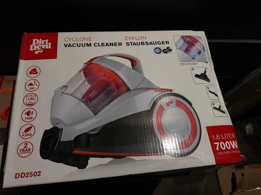 Dirt Devil DD2502 Cycloon Stofzuiger 700W, Nieuw, Ophalen of Verzenden, Sledestofzuiger, Minder dan 1200 watt