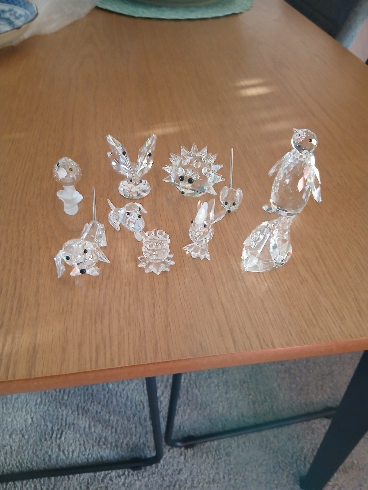 Swarovski kristallen beeldjes:  hondjes, zwaan, haan, Verzamelen, Swarovski, Ophalen of Verzenden, Zo goed als nieuw, Figuurtje