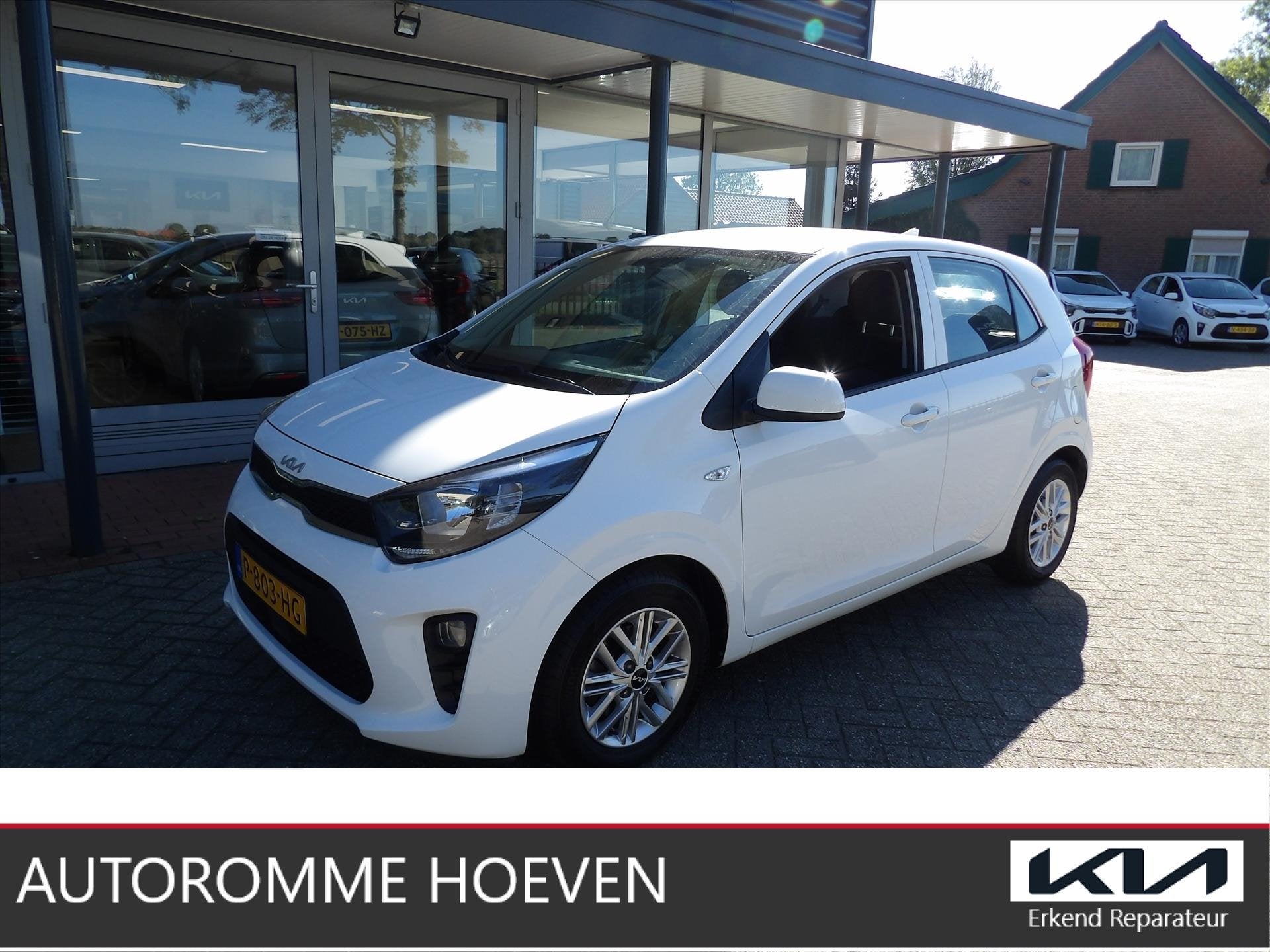 KIA Picanto 1.0 DPi DynamicLine Org. Ned. 35.000km, Auto's, Dealer onderhouden, Stof, Gebruikt, 4 stoelen