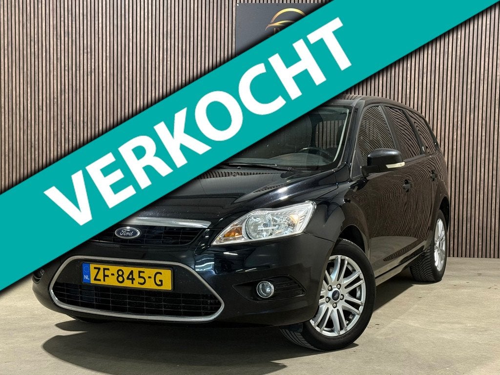 Ford Focus Wagon 2.0 Titanium PDC Automaat Stoelverwarming 1, Auto's, Ford, Stof, Gebruikt, Zwart, Zwart