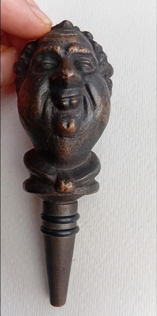 Ger Janssen Brons Beeld Kunst Venlo Limburg Flesstop, Minder dan 20 cm, Handgemaakt, Buste, Ophalen of Verzenden