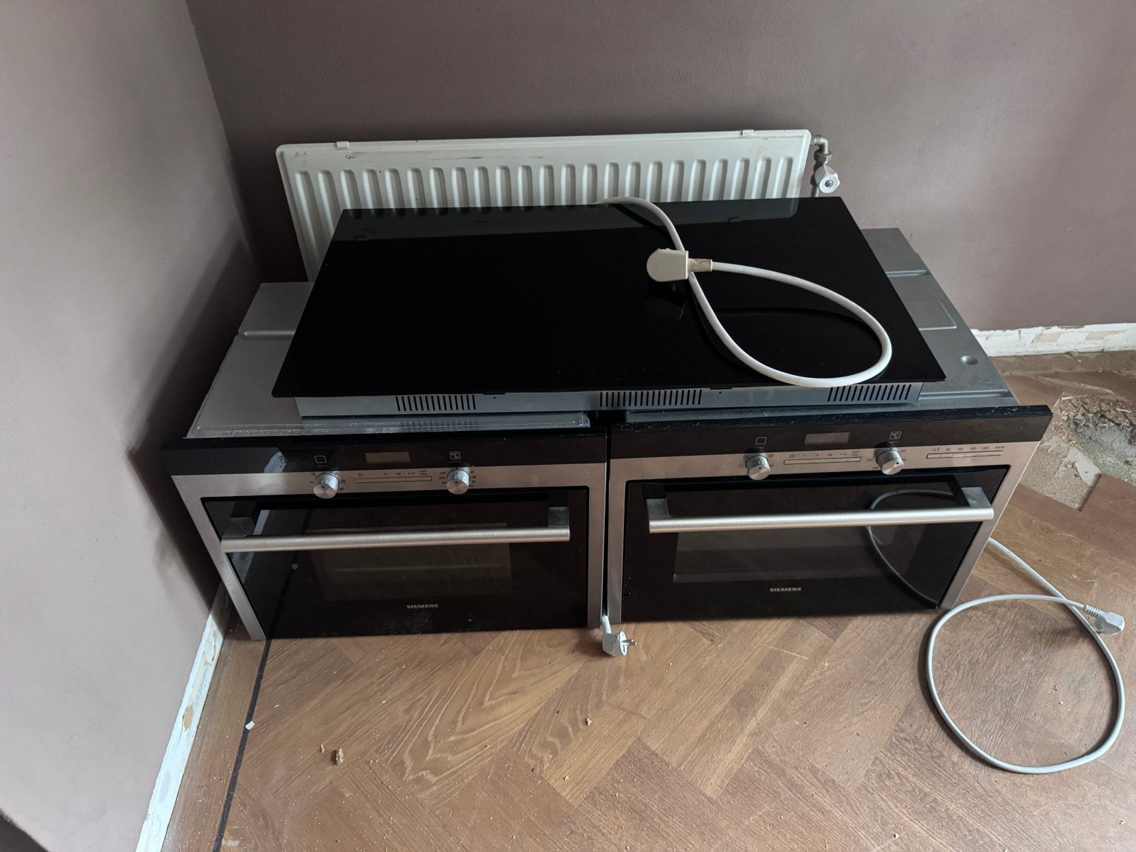 Kookplaat + ovens, Ophalen, 60 cm of meer, Zo goed als nieuw, Gas