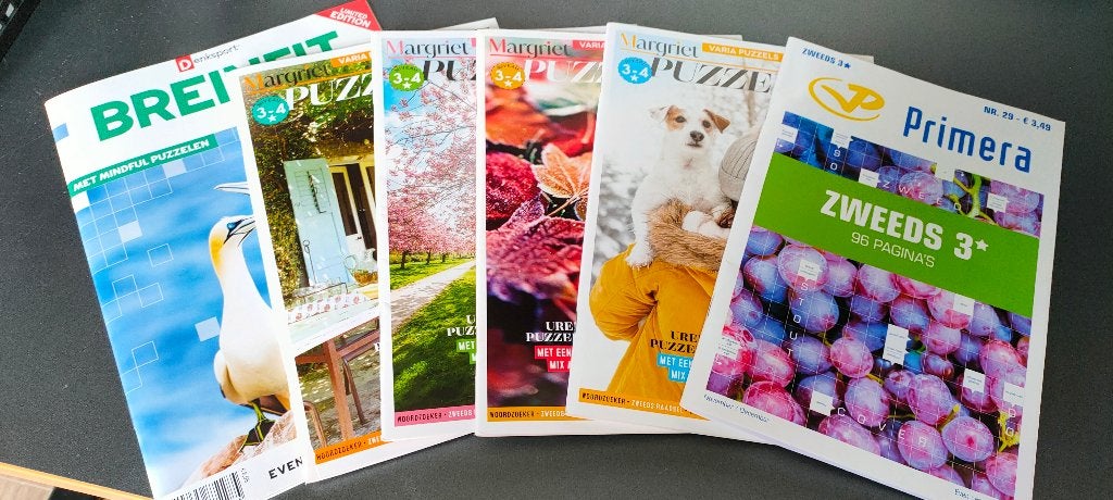 Puzzelboekjes diversen 6 stuks, Ophalen, Minder dan 500 stukjes, Nieuw, Puzzelboek