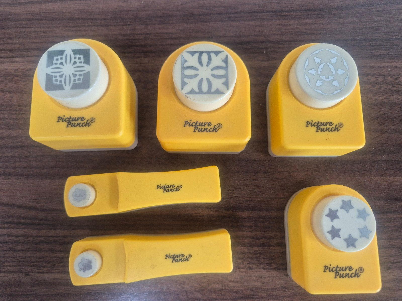 6 KERST figuurponsen Picture Punch voor kaarten scrapbooking, Hobby en Vrije tijd, Ophalen of Verzenden, Zo goed als nieuw, Kerst