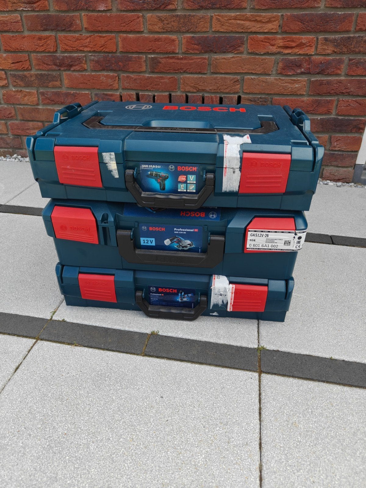 Bosch L-Boxx Koffers - Leeg (3 stuks), Ophalen of Verzenden, Zo goed als nieuw, Overige typen