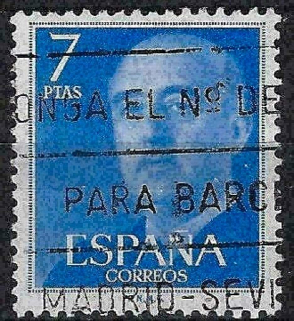 Spanje 1974 - Yvert 1880 - Courante Reeks - Franco (ST), Postzegels en Munten, Verzenden, Gestempeld