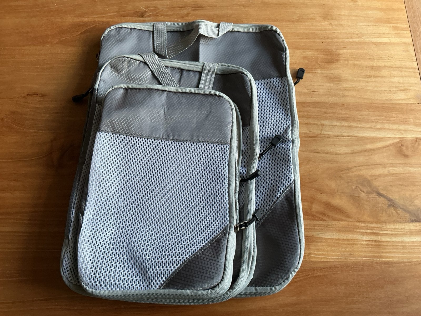 Koffer organisers - packing cubes - set van 3 met compressie, 30 cm of meer, Minder dan 35 cm, Ophalen of Verzenden, Zo goed als nieuw