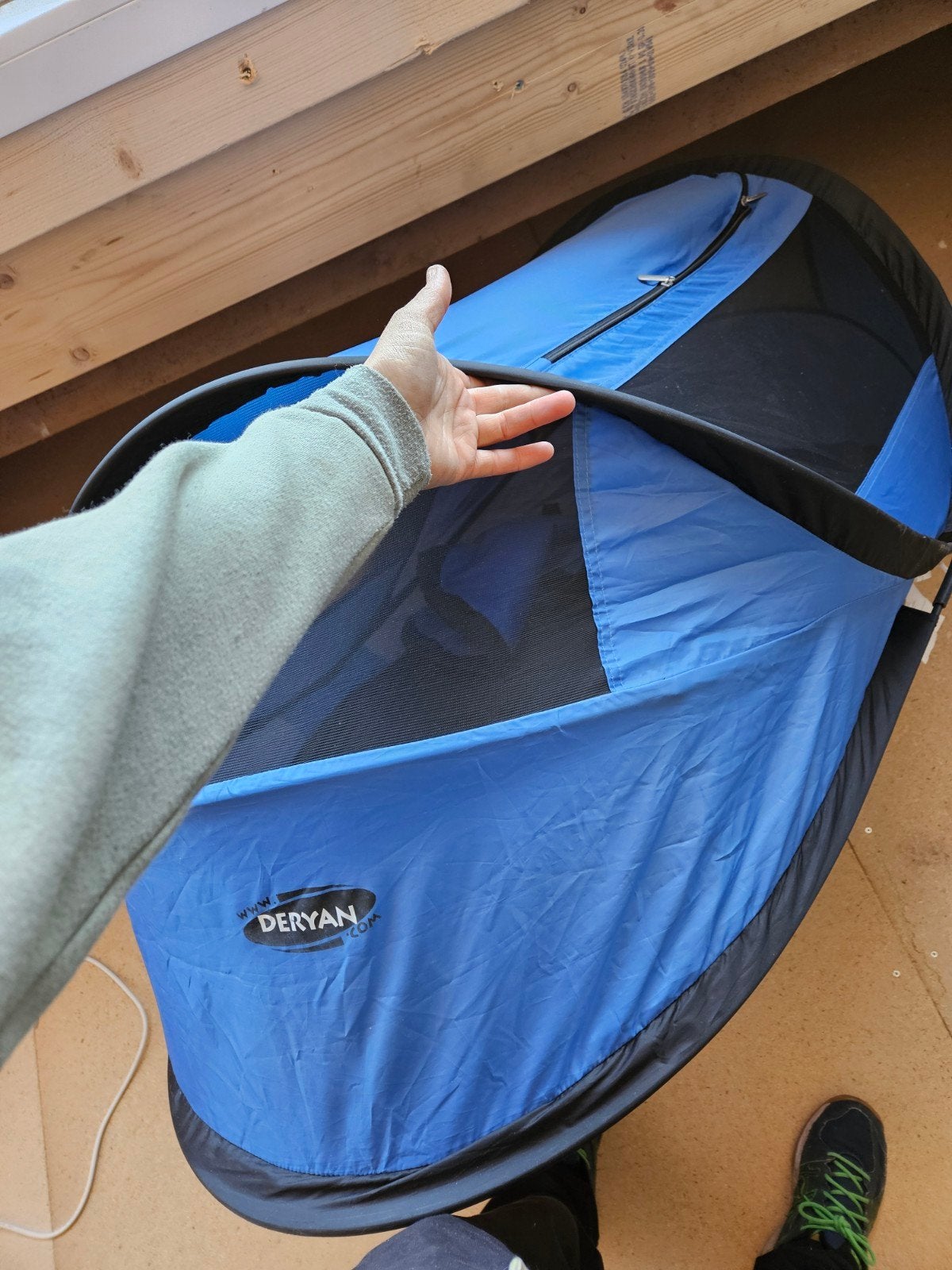 ruilen: deryan muggentent klamboe peuter baby tent, Ophalen of Verzenden, Zo goed als nieuw