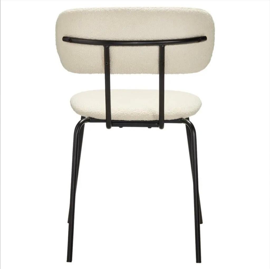 4 eettafel stoelen in moderne japandi stijl, Huis en Inrichting, Stoelen, Ophalen, Overige kleuren, Japandi, modern, Zo goed als nieuw