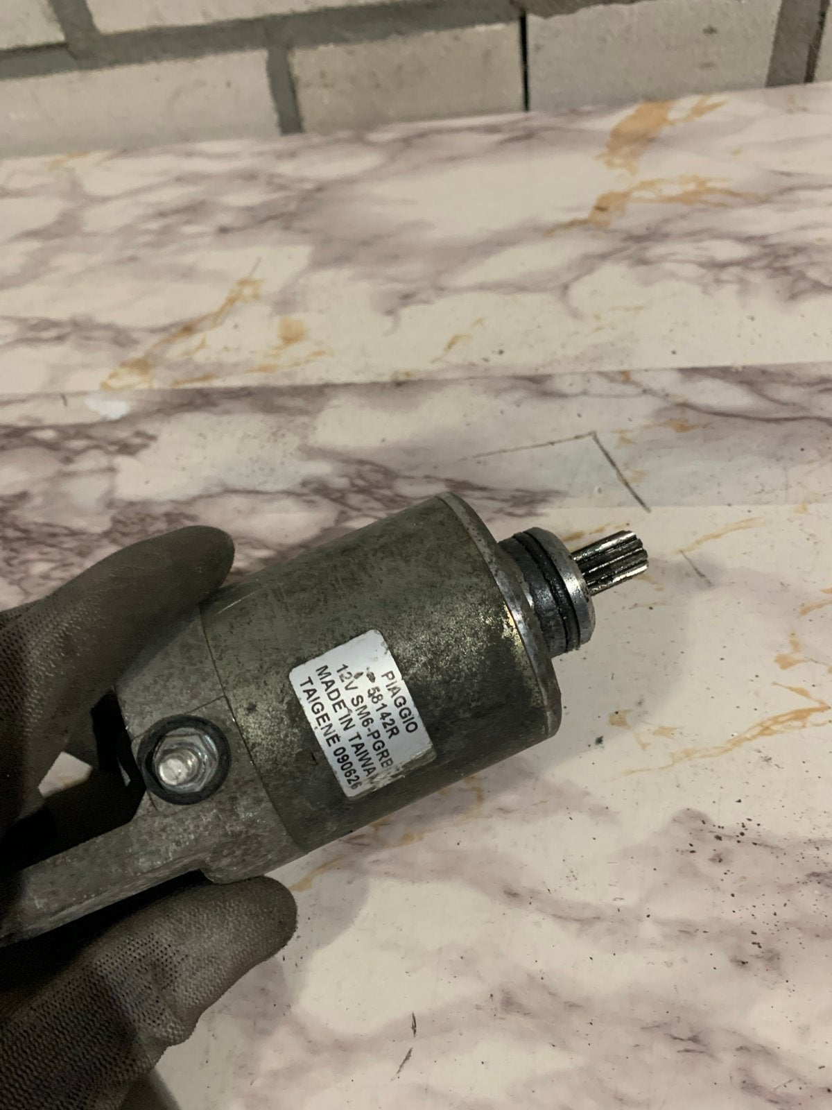 Vespa GTS Startmotor - Origineel Piaggio Onderdeel, Fietsen en Brommers, Ophalen of Verzenden, Gebruikt, Overige typen, Vespa