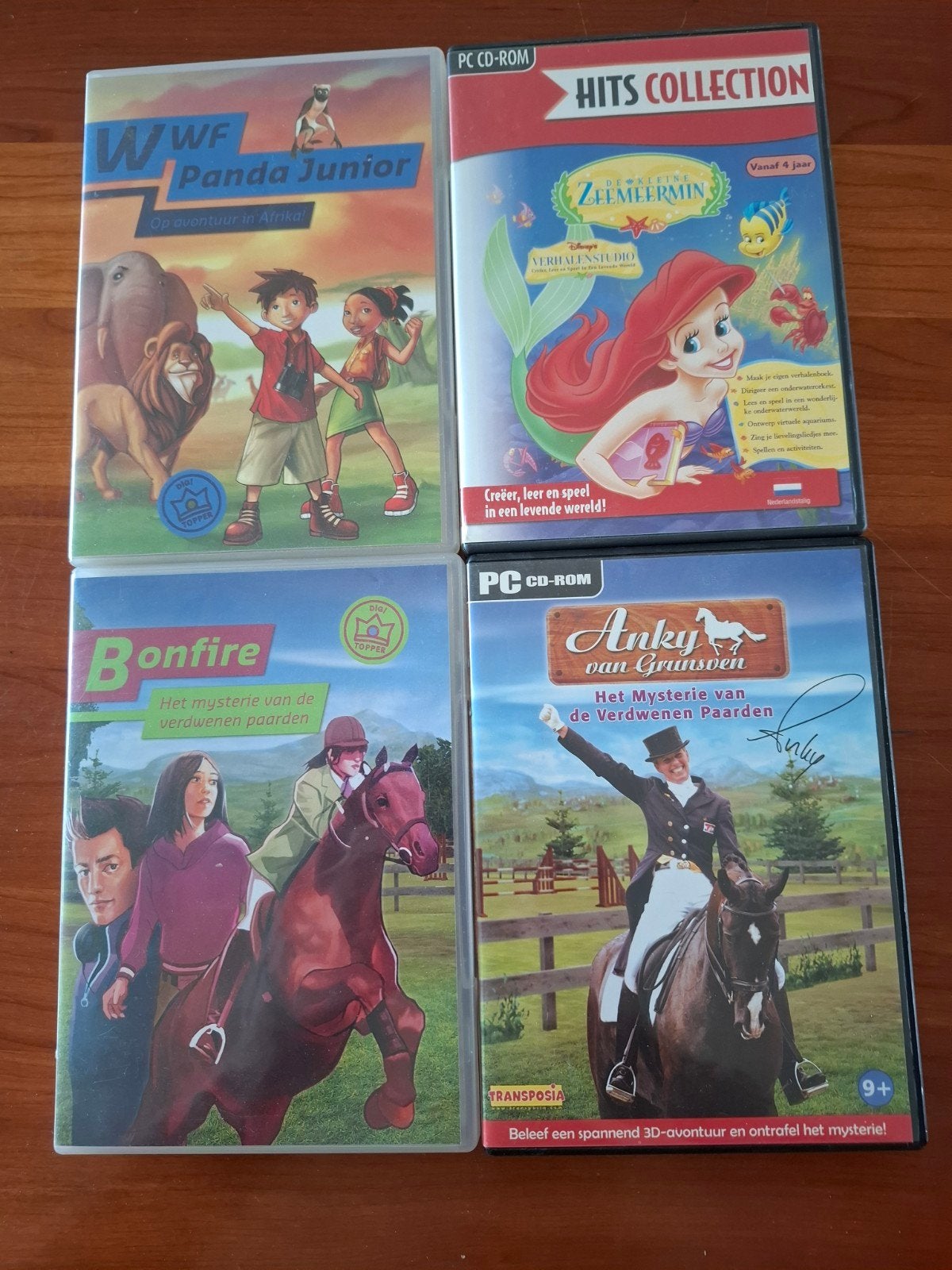 PC CD-ROM Spellen: Anky, Bonfire, Panda Junior, Zeemeermin, Ophalen of Verzenden, Zo goed als nieuw