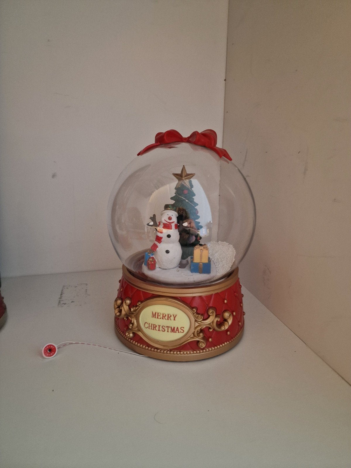 Magic Village kerst sneeuwbal met LED, Ophalen, Zo goed als nieuw