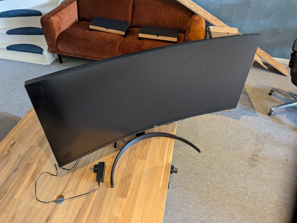 LG Curved Monitor 34wp56c, Ophalen, Zo goed als nieuw, 60 Hz of minder, Curved