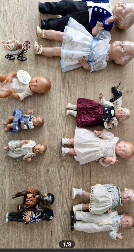 Schilpad  poppen, Verzamelen, Poppen, Ophalen of Verzenden, Gebruikt, Pop