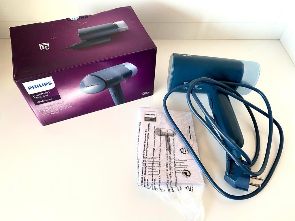 Philips Handheld Steamer 3000 - Nieuwstaat, Witgoed en Apparatuur, Ophalen of Verzenden, Zo goed als nieuw, Kledingstomer