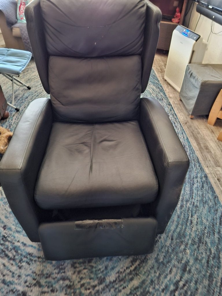 Electrisch verstelbare relaxfauteuil, Ophalen, Gebruikt, Minder dan 75 cm, Kunststof