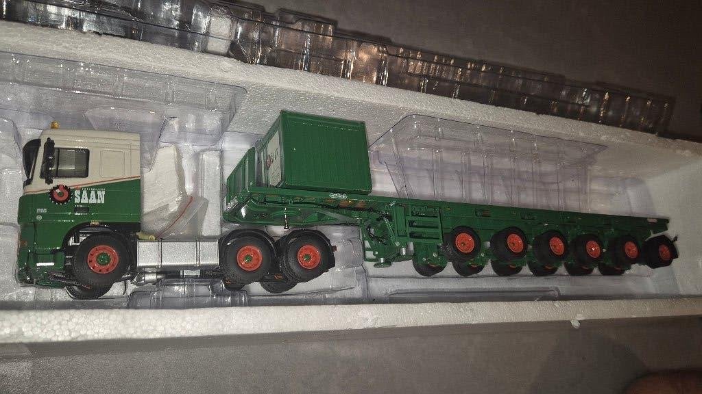 Saan DAF met Ballast trailer, Ophalen of Verzenden, Zo goed als nieuw, Bus of Vrachtwagen, Lion Toys