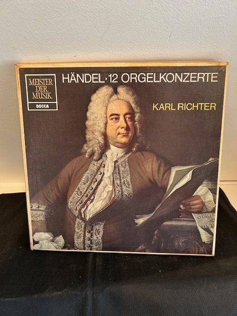 Händel 12 orgelconcerten Karl Richter, Cd's en Dvd's, Vinyl | Klassiek, Kamermuziek, Ophalen of Verzenden, Zo goed als nieuw, 12 inch