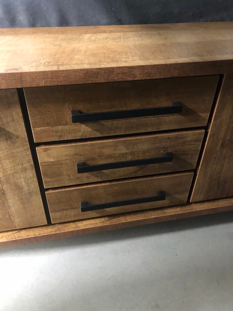 Mango houten dressoir - 180x48x80 cm - zware kwaliteit, Huis en Inrichting, Kasten | Dressoirs, Ophalen, 150 tot 200 cm, Zo goed als nieuw