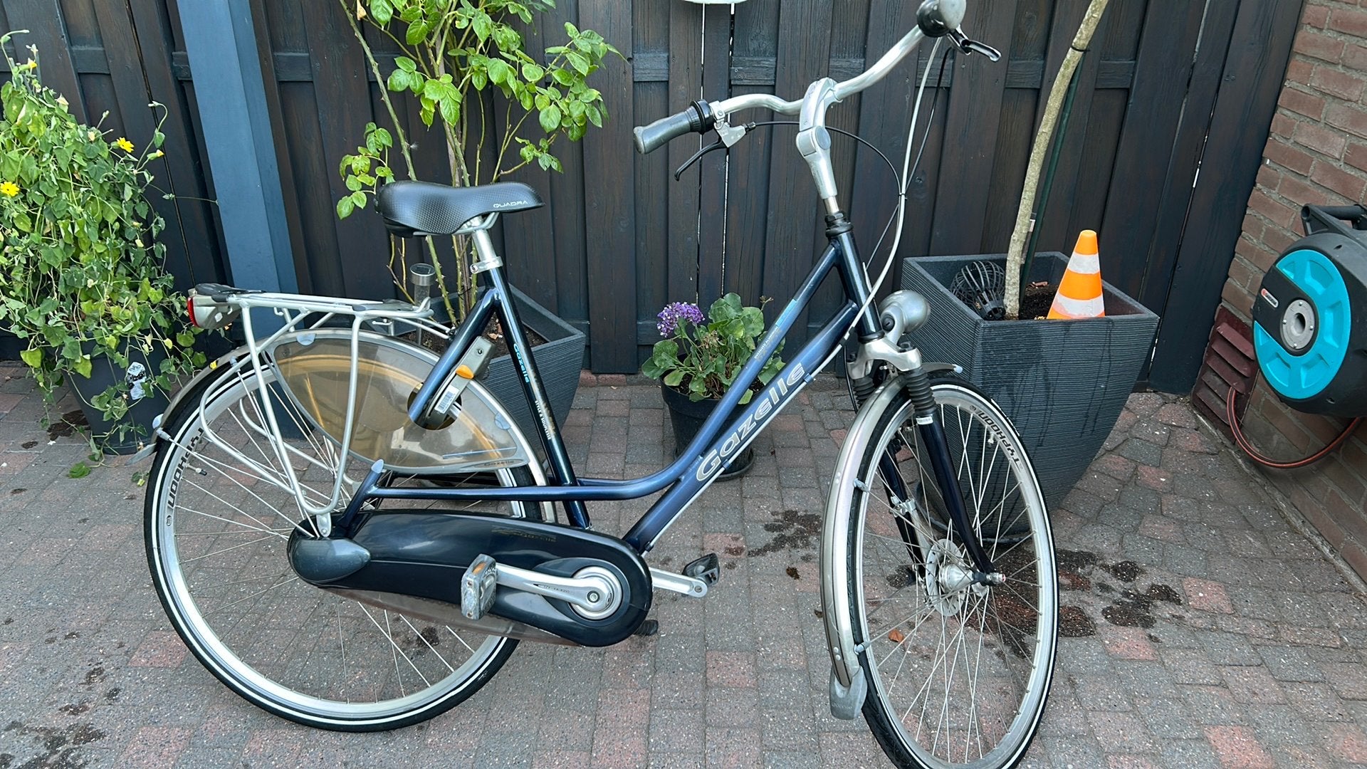 Gazelle damesfiets zgan, Fietsen en Brommers, Fietsen | Dames | Damesfietsen, 56 cm of meer, Ophalen, Zo goed als nieuw, Gazelle