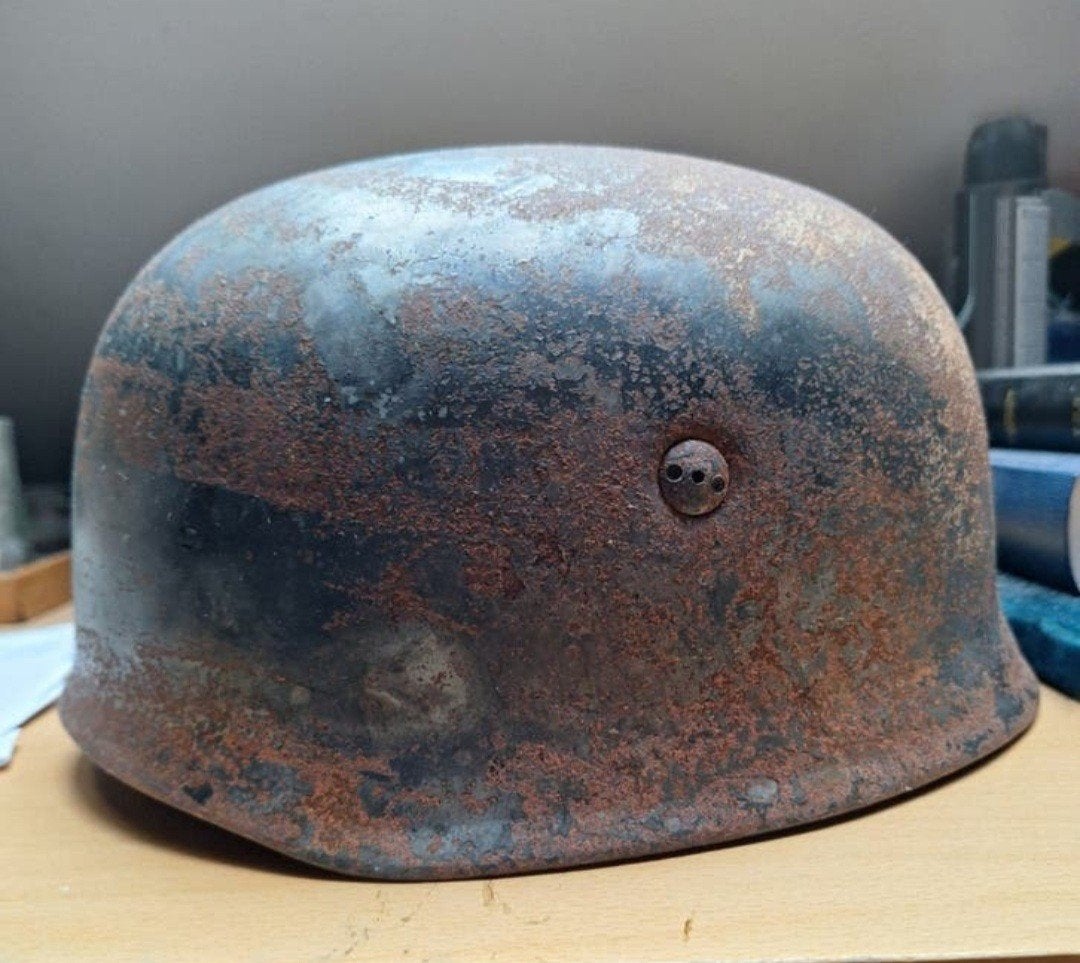 Duits  luftwaffe  FJ  helm M38, Ophalen of Verzenden, Luchtmacht, Duitsland, Helm of Baret