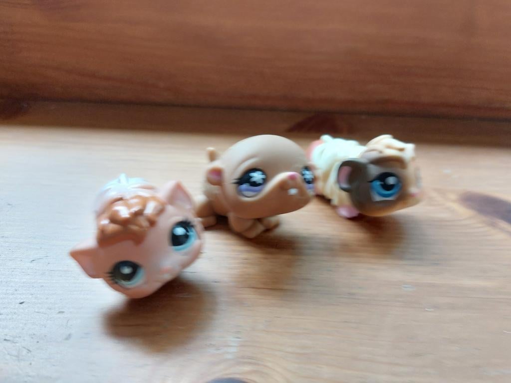 Littlest pet shop 2x cavia en 1x hamster, Verzamelen, Poppetjes en Figuurtjes, Ophalen of Verzenden