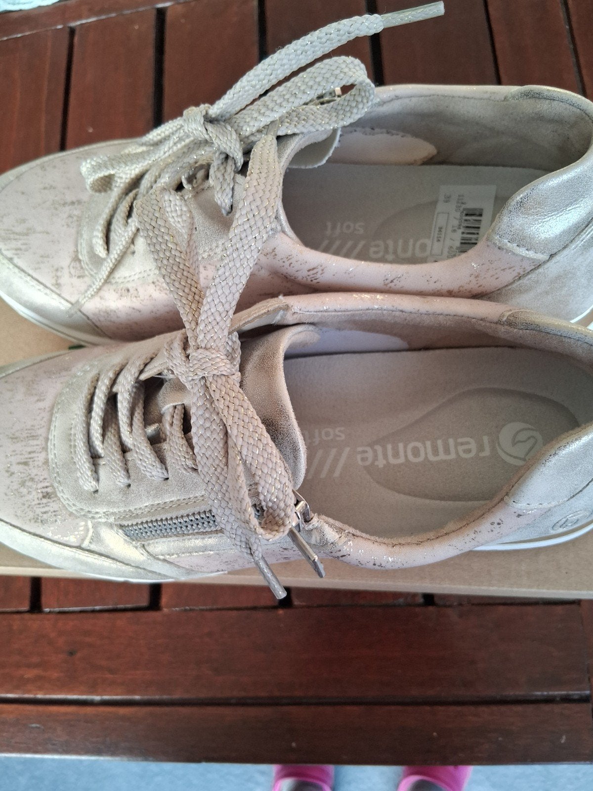 Remonte Sneakers Goudkleurig Maat 39, Ophalen, Overige kleuren, Sneakers of Gympen, Nieuw