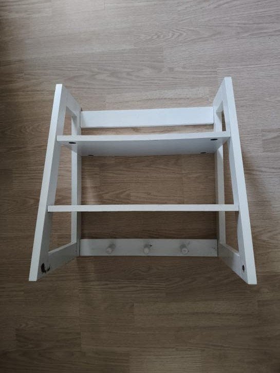 Wit  wandrek met haken - Home Creation, Huis en Inrichting, Ophalen of Verzenden, Gebruikt