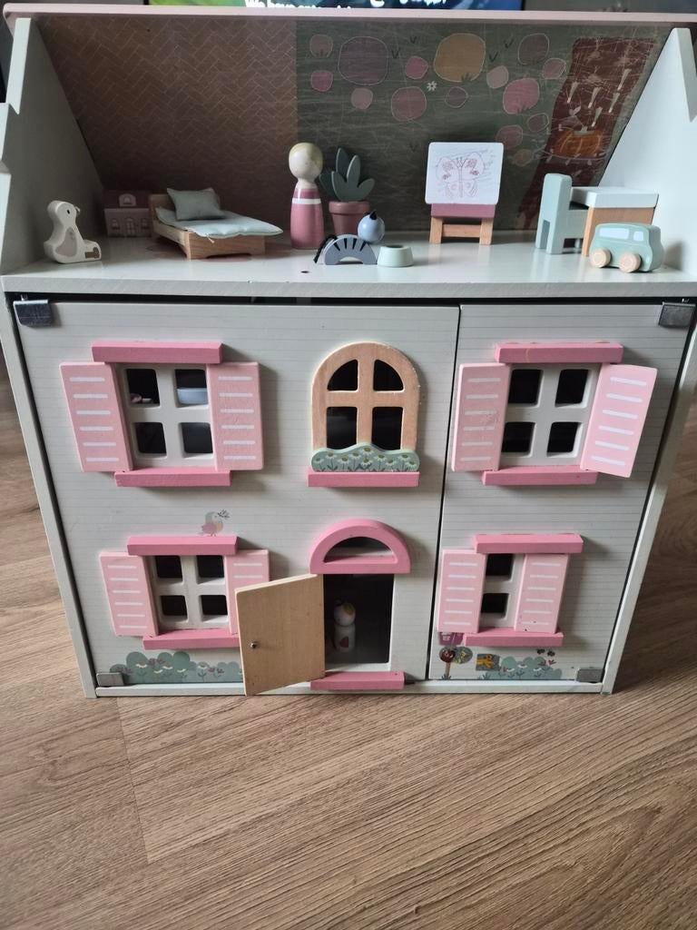 Little dutch poppenhuis met inventaris, Kinderen en Baby's, Speelgoed | Poppenhuizen, Ophalen of Verzenden, Poppenhuis