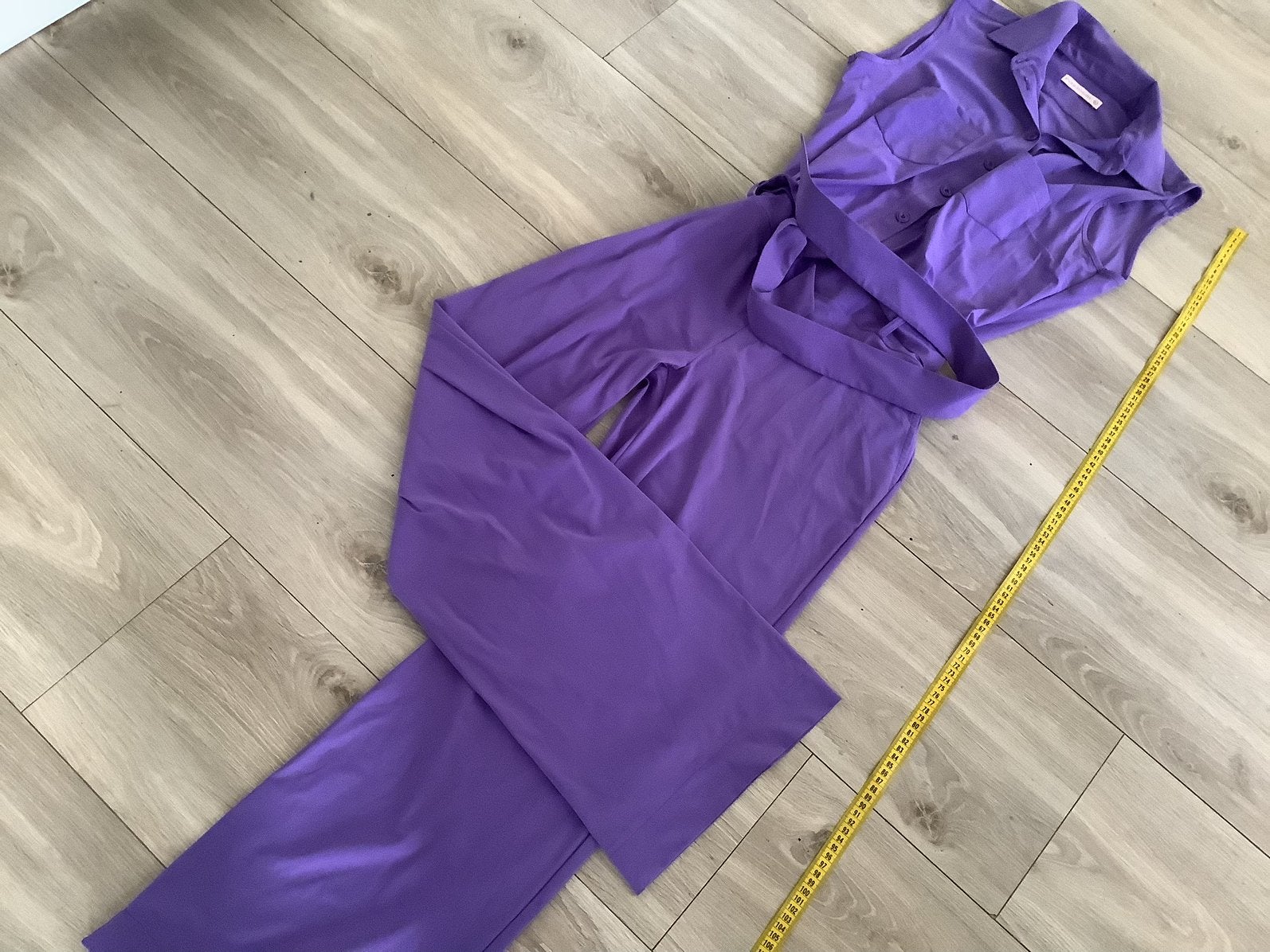 Studio Anneloes travelstof jumpsuit wijde pijp xl + ceintuur, Ophalen of Verzenden, Zo goed als nieuw, Maat 46/48 (XL) of groter