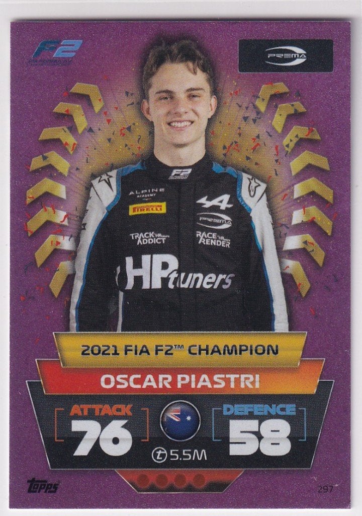 Oscar Piastri Pink Parallel #297, Verzenden, Nieuw, Formule 1