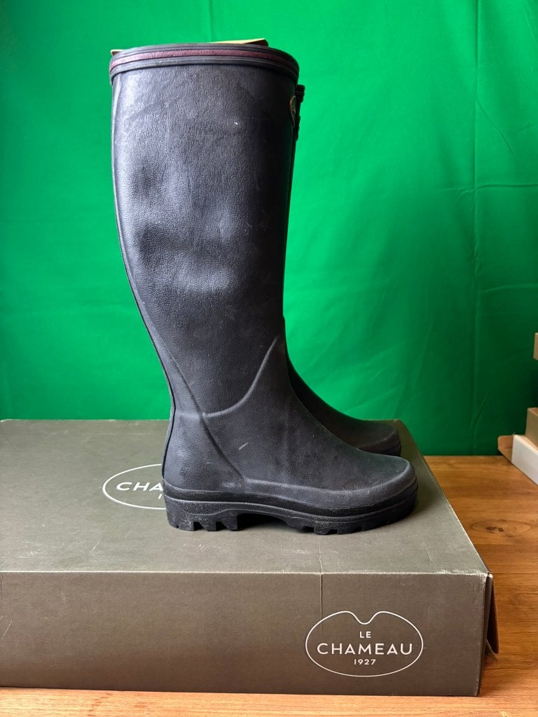 Le Chameau Giverny zwarte regenlaarzen maat 36, Kleding | Dames, Schoenen, Zwart, Nieuw, Ophalen of Verzenden, Regenlaarzen