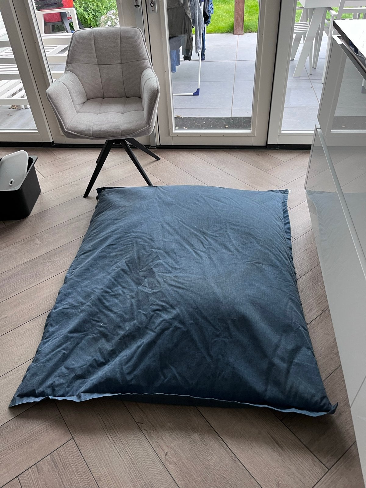 Madison Lazy Bag Zitzak Oxford Blue 150x125 cm, Ophalen, Gebruikt, Blauw, Zitzak