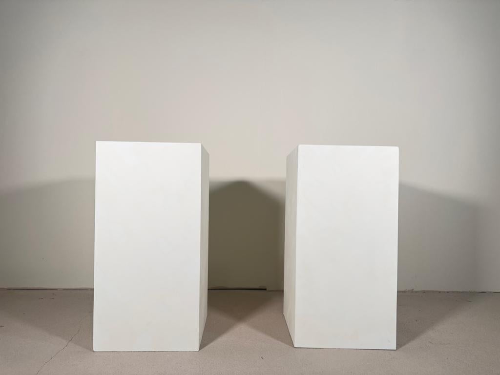 2x Betonlook pilaar 40x40x80 cm, Ophalen, Hout, Nieuw, Modern
