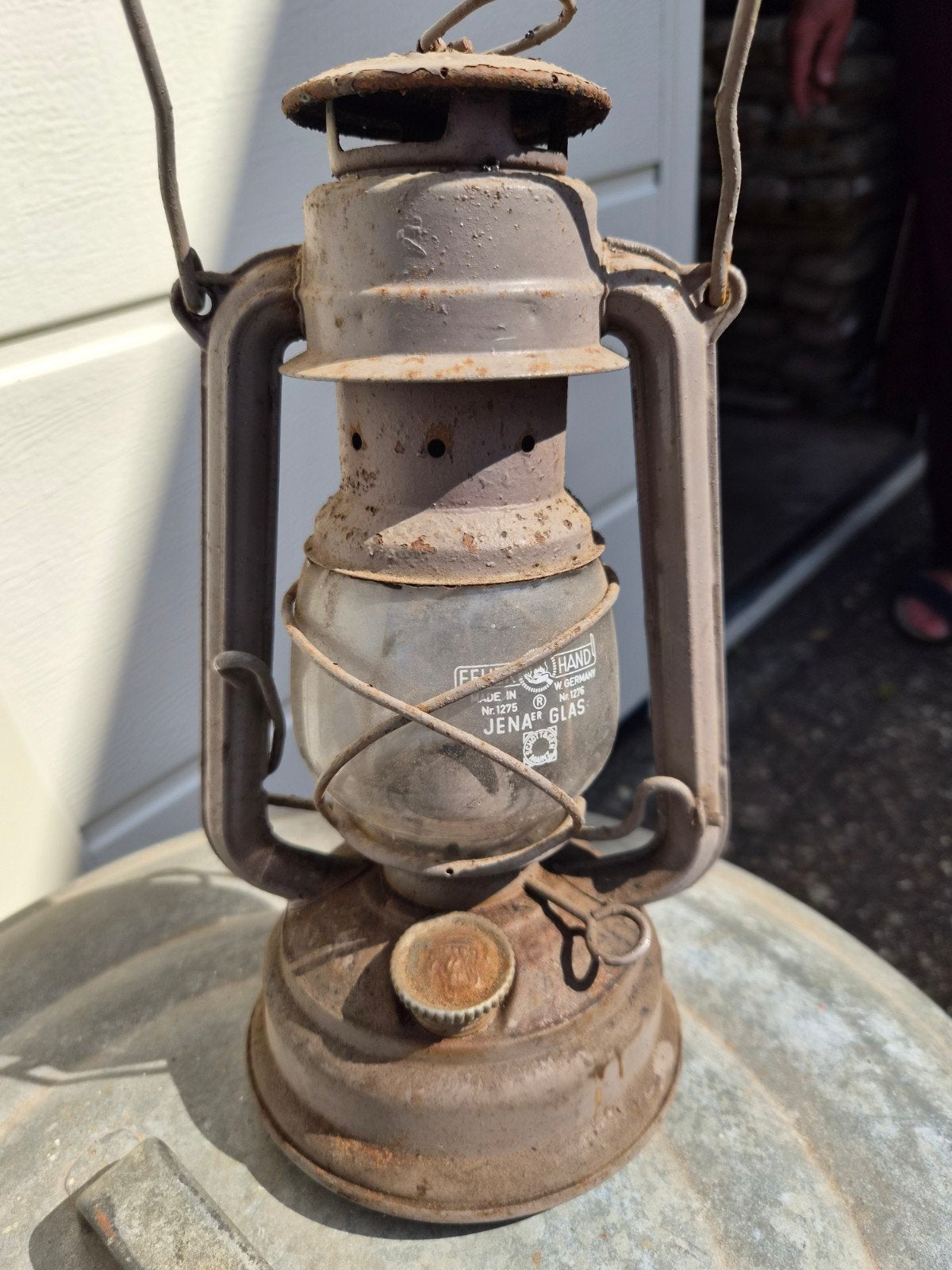 Oude Petromax lantaarn - Vintage olielamp, Antiek en Kunst, Ophalen of Verzenden