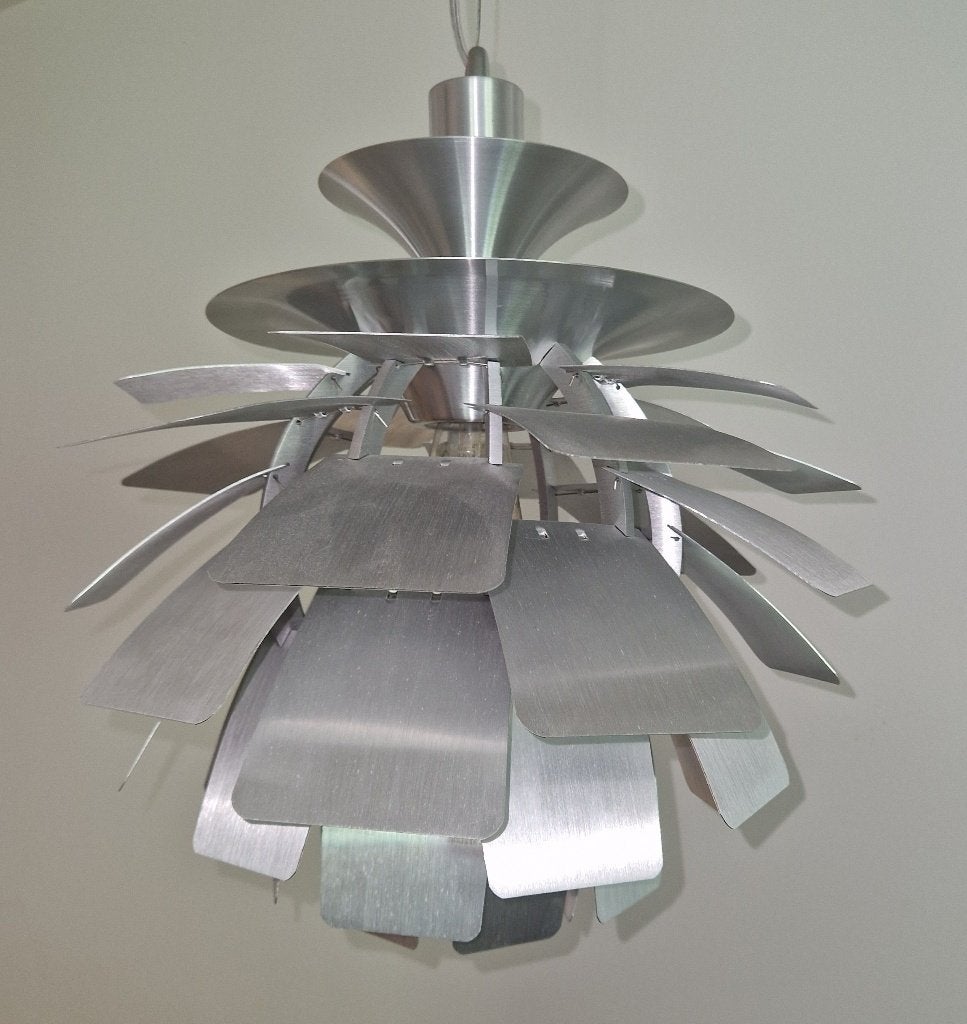 Moderne design hanglampen 2 stuks Artisjok - aluminium, Ophalen, Modern, Design, Artichoke-stijl, E27 (groot), Zo goed als nieuw