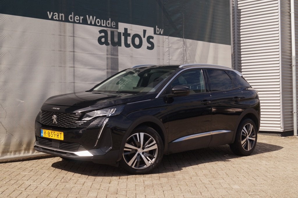Peugeot 3008 1.2 PureTech Blue Lease Allure -NAVI-ECC-, Auto's, Voorwielaandrijving, Gebruikt, 1199 cc, Leder en Stof