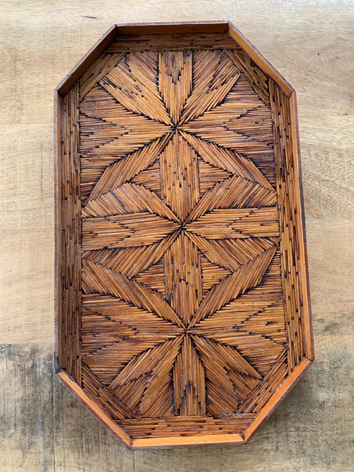Houten dienblad handgemaakt, Antiek en Kunst, Ophalen of Verzenden