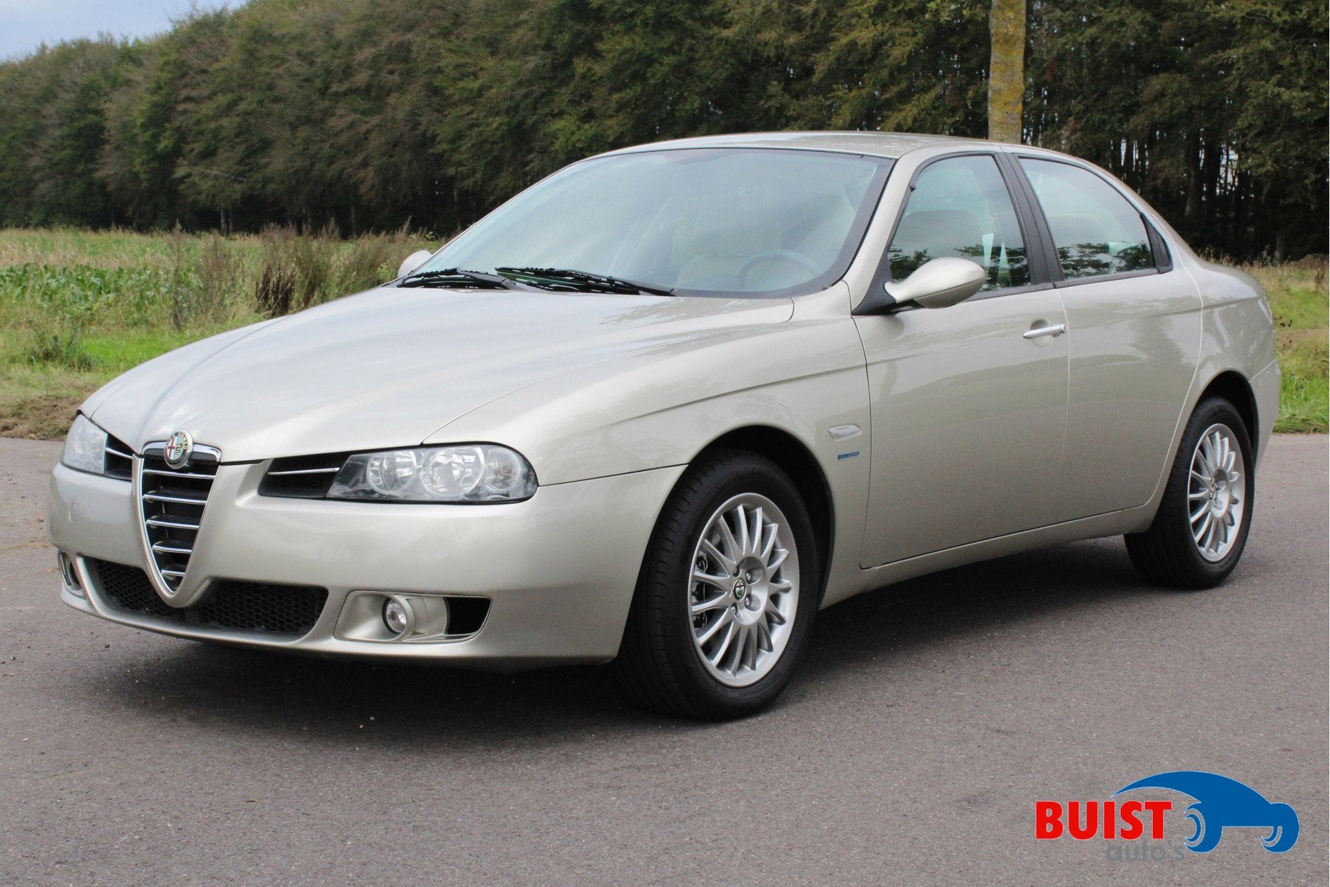 Alfa Romeo 156 2.5 V6 Progression 98173KM! NL-auto!, Auto's, Voorwielaandrijving, Gebruikt, Beige, 192 pk