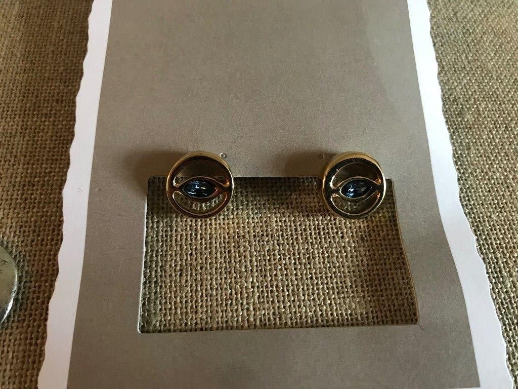 Uno de 50 oorbellen (48) (99,- = 47,50) (gold) Pop Eye, Met kristal, Overige materialen, Nieuw, Ophalen of Verzenden