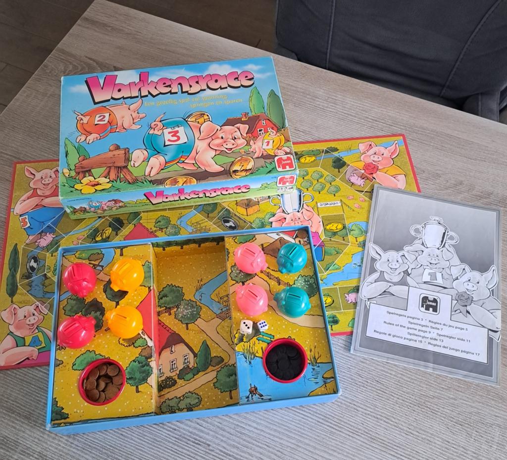 Varkensrace Bordspel, Een of twee spelers, Ophalen of Verzenden, Gebruikt