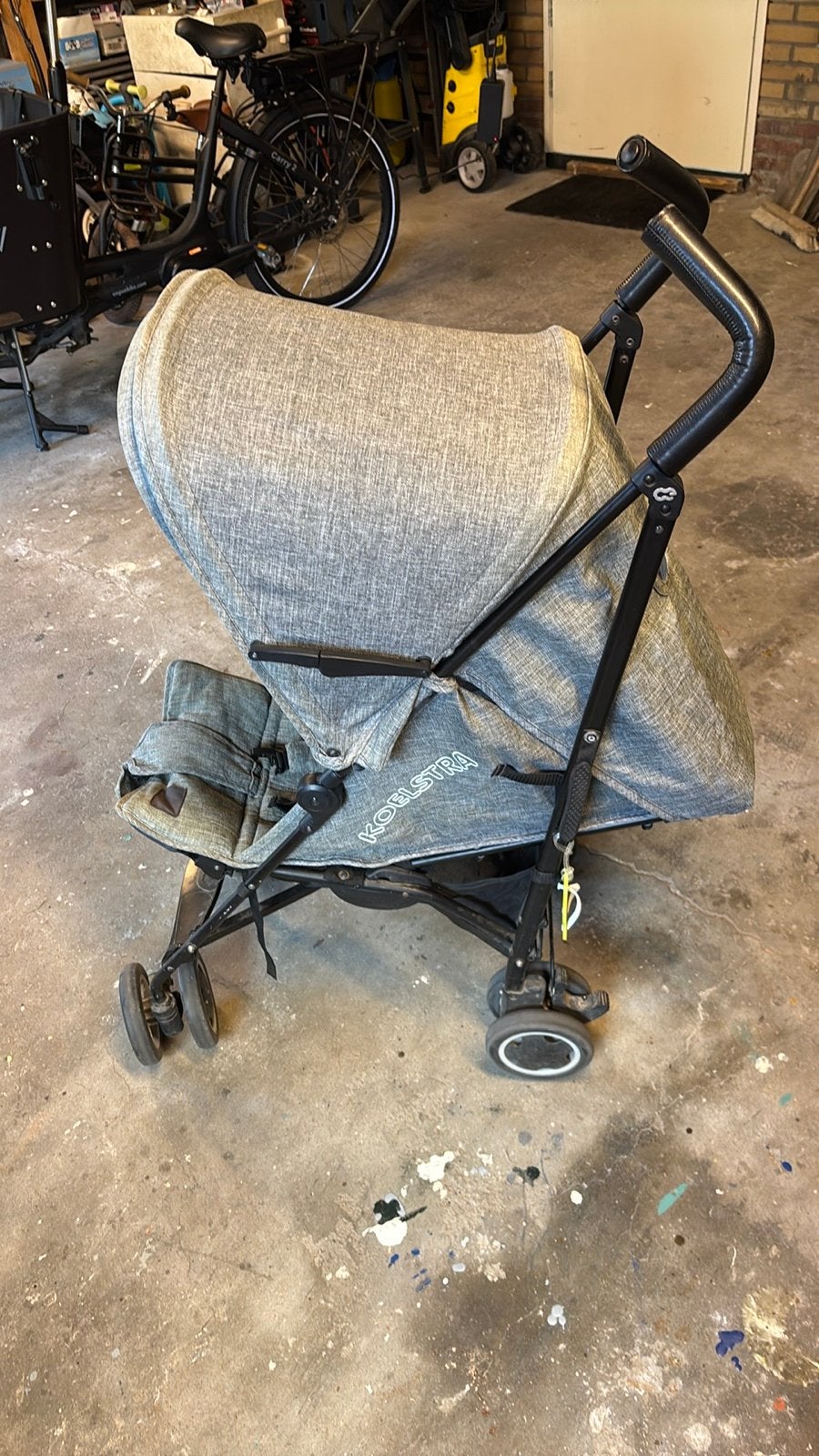 Koelstra buggy - Grijs en nieuwe bekleding, Ophalen, Gebruikt, Koelstra, Verstelbare rugleuning