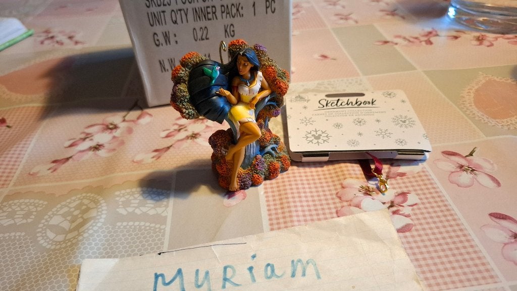 Disney Pocahontas ornament, Ophalen of Verzenden, Pocahontas of Kl. Zeemeermin, Zo goed als nieuw, Beeldje of Figuurtje