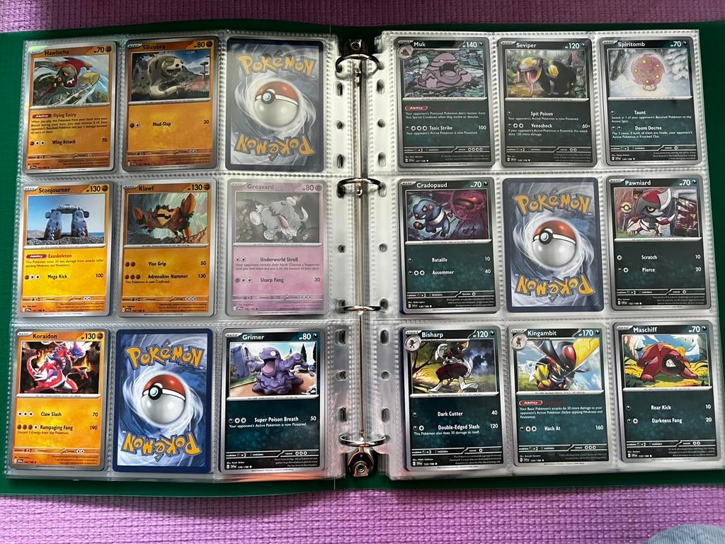 Pokémon kaarten collectie - Scarlet Violet, Ophalen of Verzenden, Zo goed als nieuw, Meerdere kaarten